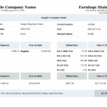 Sample Pay Stub for Pennsylvania – PDF Example with Deductions and Net Pay